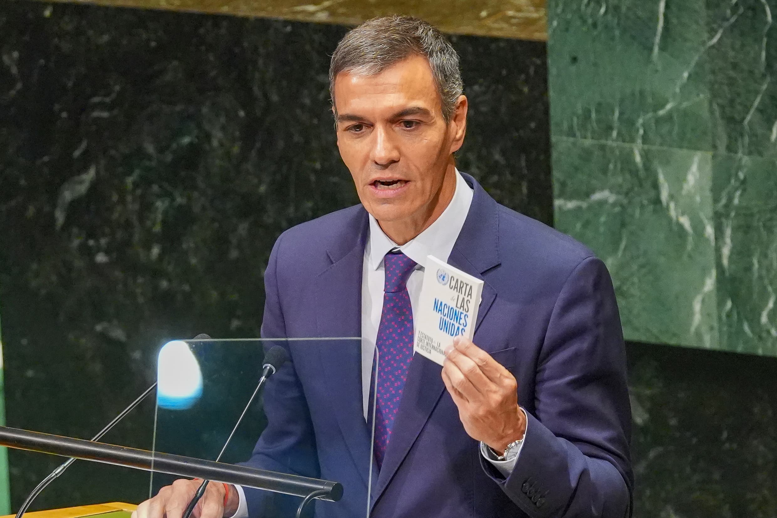 Sánchez apela a la crisis de Ceuta para reivindicar los valores de la ONU en un discurso de oposición frontal a Trump: "Las fuerzas reaccionarias no paran de atacarnos"