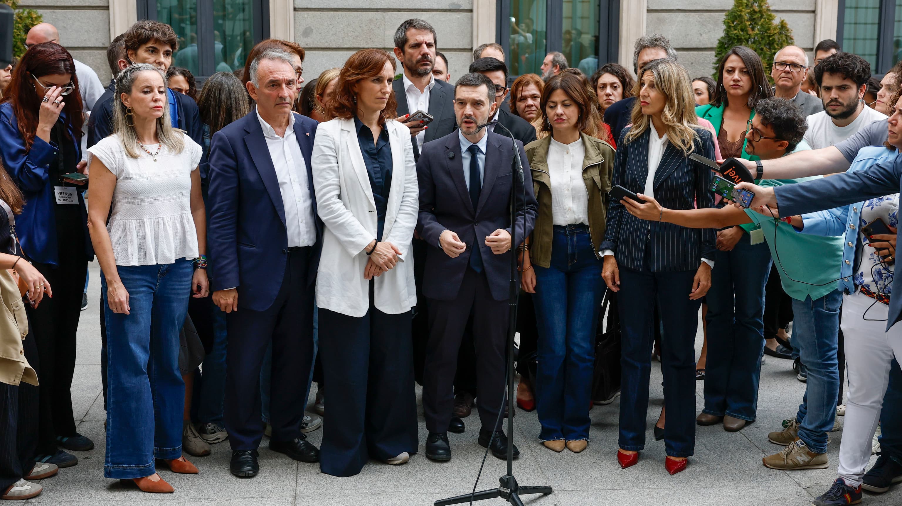 Sumar lanza la campaña electoral con el segundo decreto como bandera y convoca a los partidos para "acelerar" con el candidato