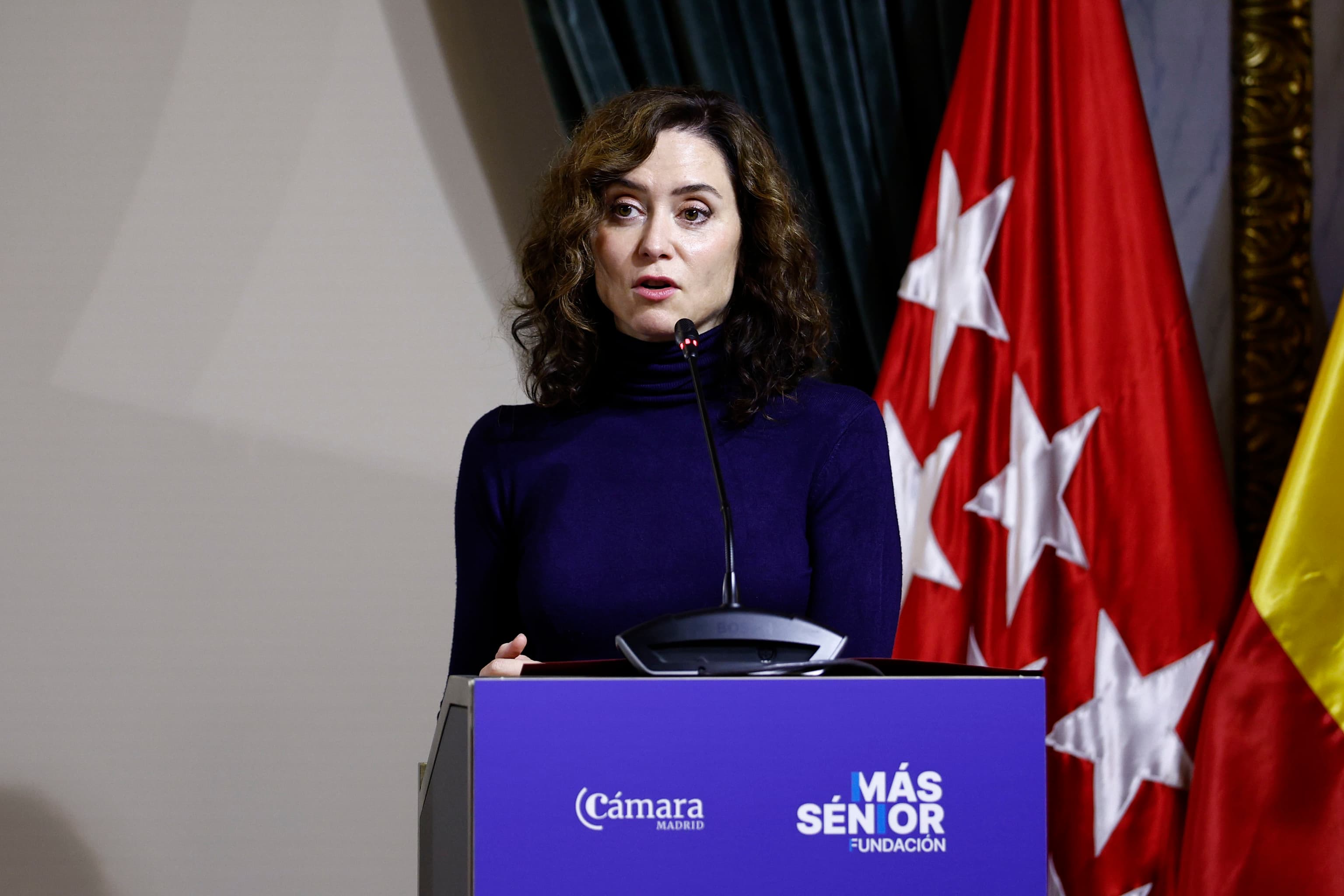 Ayuso valora trasladar "temporalmente" su despacho por "seguridad" a otras instalaciones de la Comunidad