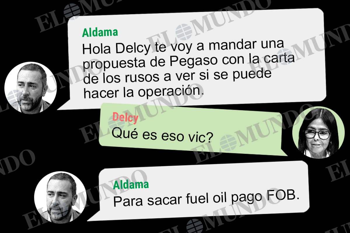 La Audiencia investiga cientos de mensajes de Delcy con Aldama negociando operaciones millonarias de petróleo en la causa de la financiación del PSOE