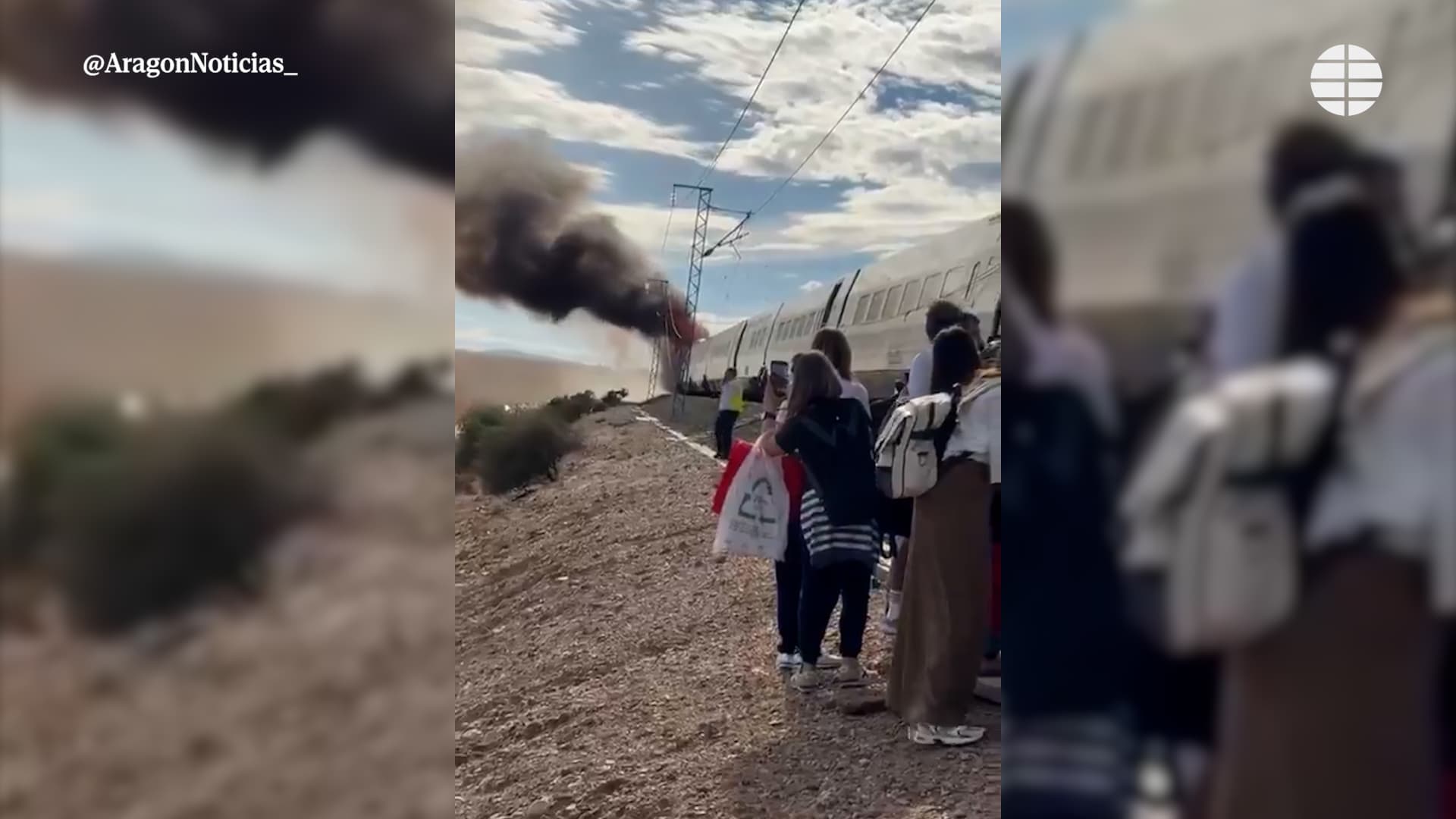 Restablecida parcialmente la circulación de Alta Velocidad entre Barcelona y Madrid tras el incendio en la máquina de cola de un tren en Ricla (Zaragoza) y Renfe cifra en 5.000 los pasajeros afectados